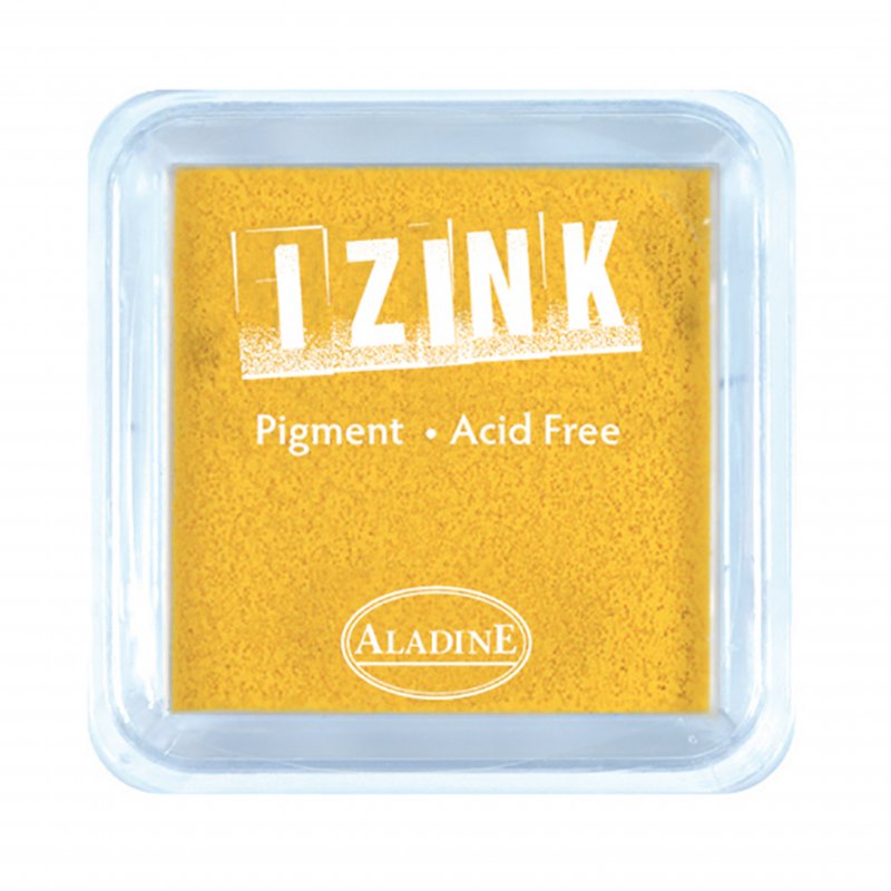 Izink Pigment Stamp Pad - Yellow 8 x 8 cm