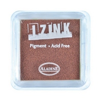 Izink Pigment Stamp Pad - Brown 8 x 8 cm