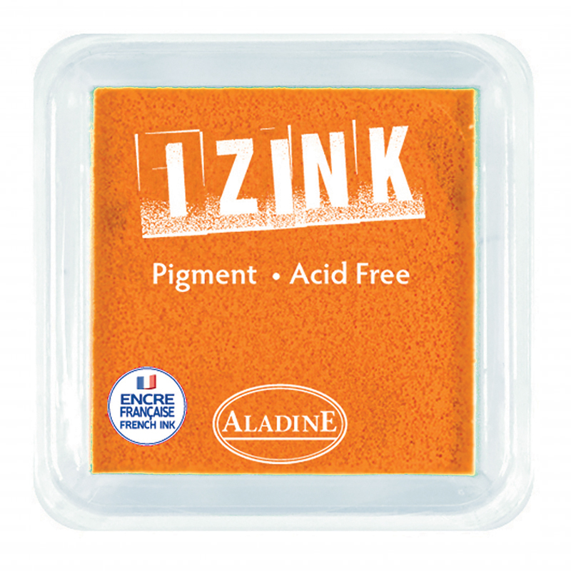 Izink Pigment Stamp Pad - Light Orange 8 x 8 cm