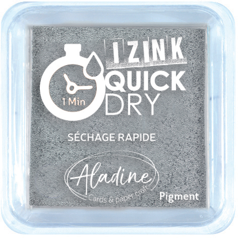 Izink Quick Dry Pigment Medium Ink Pad - Silver