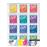 Izink Quick Dry Pigment Medium Ink Pad - Bright (Set of 12)