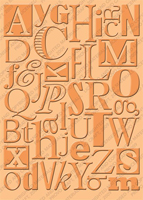 Cuttlebug 5x7 Embossing Folder, Typeset Cuttlebug 5x7 Embossing Folder, Typeset