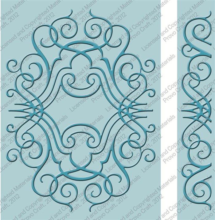 Cuttlebug 5x7 Embossing Folder - Nathaniel's Penwork Border Set