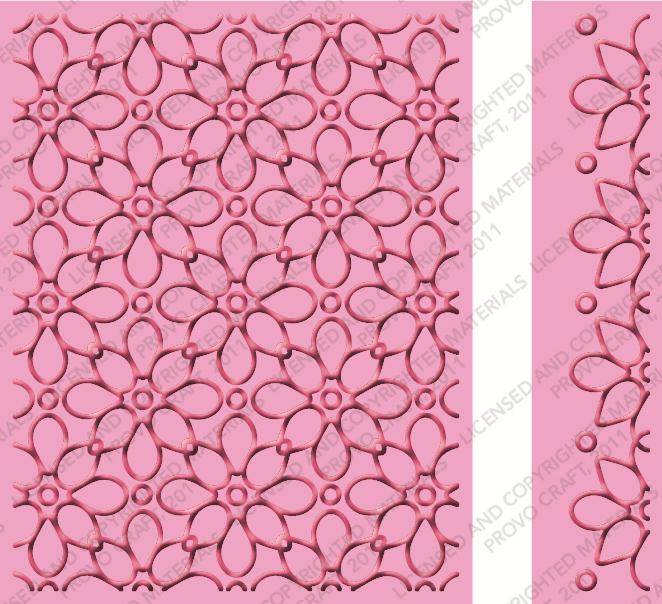 Cuttlebug A2 Embossing Folder & Border - Julis Garden