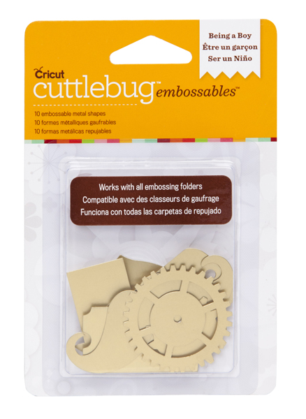 Cuttlebug Embossables - Being a Boy (Gold)