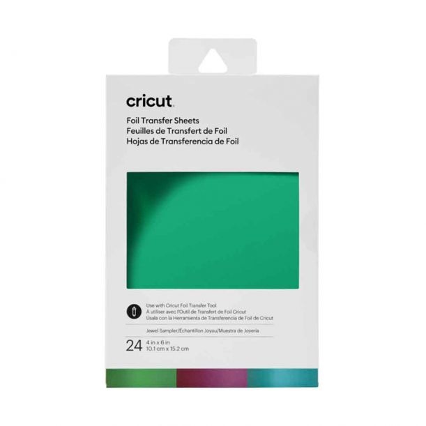 Cricut Transfer Foil Sheets Sampler 10x15cm 24 sheets (Jewel)