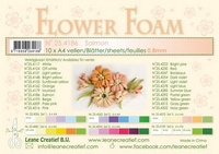 Leane Creatief  10 Flower foam sheets A4 0.8mm Salmon