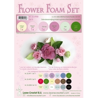 Leane Creatief Flower Foam Set 8 - Pink Colours