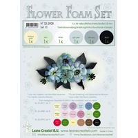 Leane Creatief Flower Foam Set 10 - Grey Black