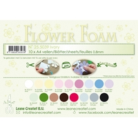 Leane Creatief Flower Foam Sheets - Ivory x10