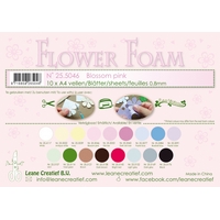 Leane Creatief Flower Foam Sheets - Blossom Pink x10