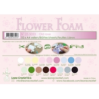 Leane Creatief Flower Foam Sheets - Old Rose x10