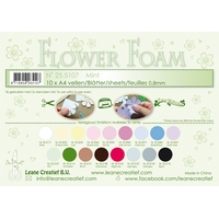 Leane Creatief Flower Foam Sheets - Mint x10