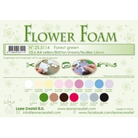 Leane Creatief Flower Foam Sheets - Forest Green x10
