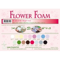 Leane Creatief Flower Foam Sheets - Bright Red x10