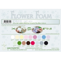 Leane Creatief Flower Foam Sheets - Light Grey x10
