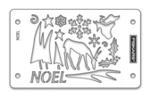 SALE Mini ShapeBoss Stencil - Noel