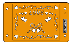 CLEARANCE SALE Fiskars CardBoss Stencil - Love