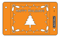 CLEARANCE SALE Fiskars CardBoss Stencil - Happy Holidays
