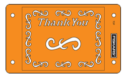 CLEARANCE SALE Fiskars CardBoss Stencil - Thank You