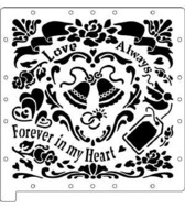 CLEARANCE ScrapBoss Themed Stencil - Romance