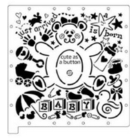 CLEARANCE ScrapBoss Themed Stencil - Baby CLEARANCE ScrapBoss Themed Stencil - Baby