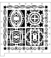 CLEARANCE ScrapBoss Page Layout Stencil - Cheerful