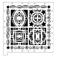 CLEARANCE ScrapBoss Page Layout Stencil - Cheerful