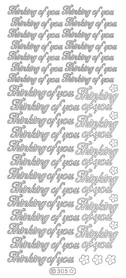 Starform Sentiments Stickers - Thinking of you