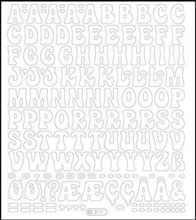 Starform Scrapbook Stickers - Alphabet