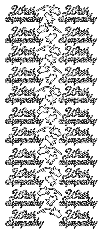 Starform Sentiments Stickers - With Sympathy
