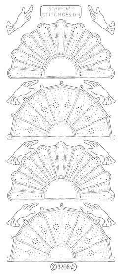 SALE Starform Stitching Peel Off Sticker (Pack of 10)