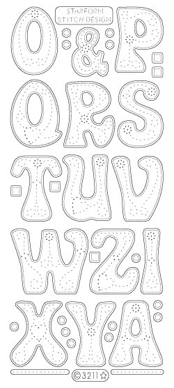 SALE Starform Stitching Peel Off Sticker (Pack of 10)