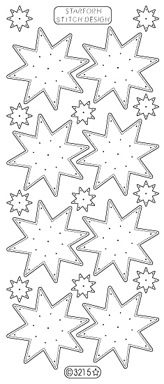 SALE Starform Stitching Peel Off Sticker (Pack of 10)