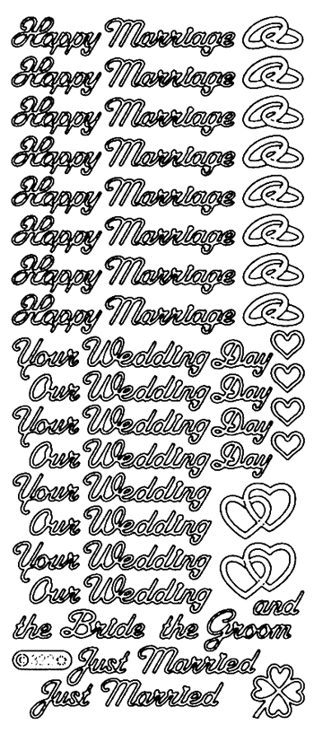 Starform Peel Off Sticker - Wedding Day