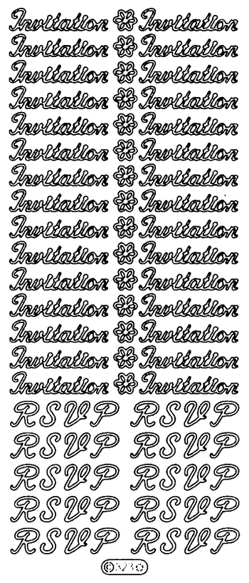 Starform Peel Off Sticker - Invitation