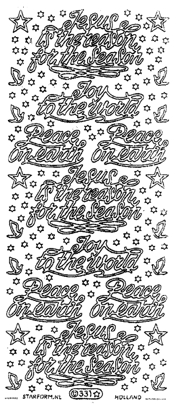 Starform Peel Off Sticker - Christmas Greetings