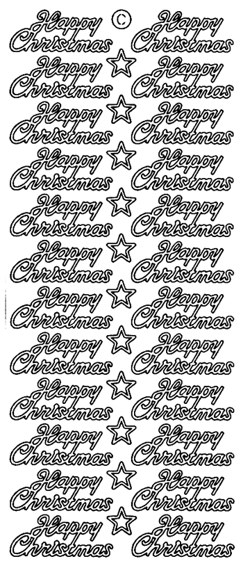Starform Peel Off Sticker - Happy Christmas