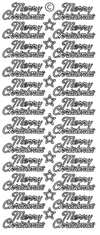 Starform Peel Off Sticker - Merry Christmas