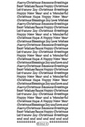 Starform Peel Off Sticker - Assorted Christmas Greetings