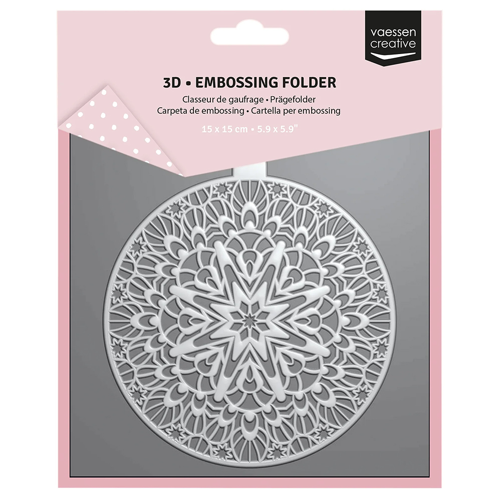 NEW Vaessen Creative 3D Embossing Folder - Christmas Bauble