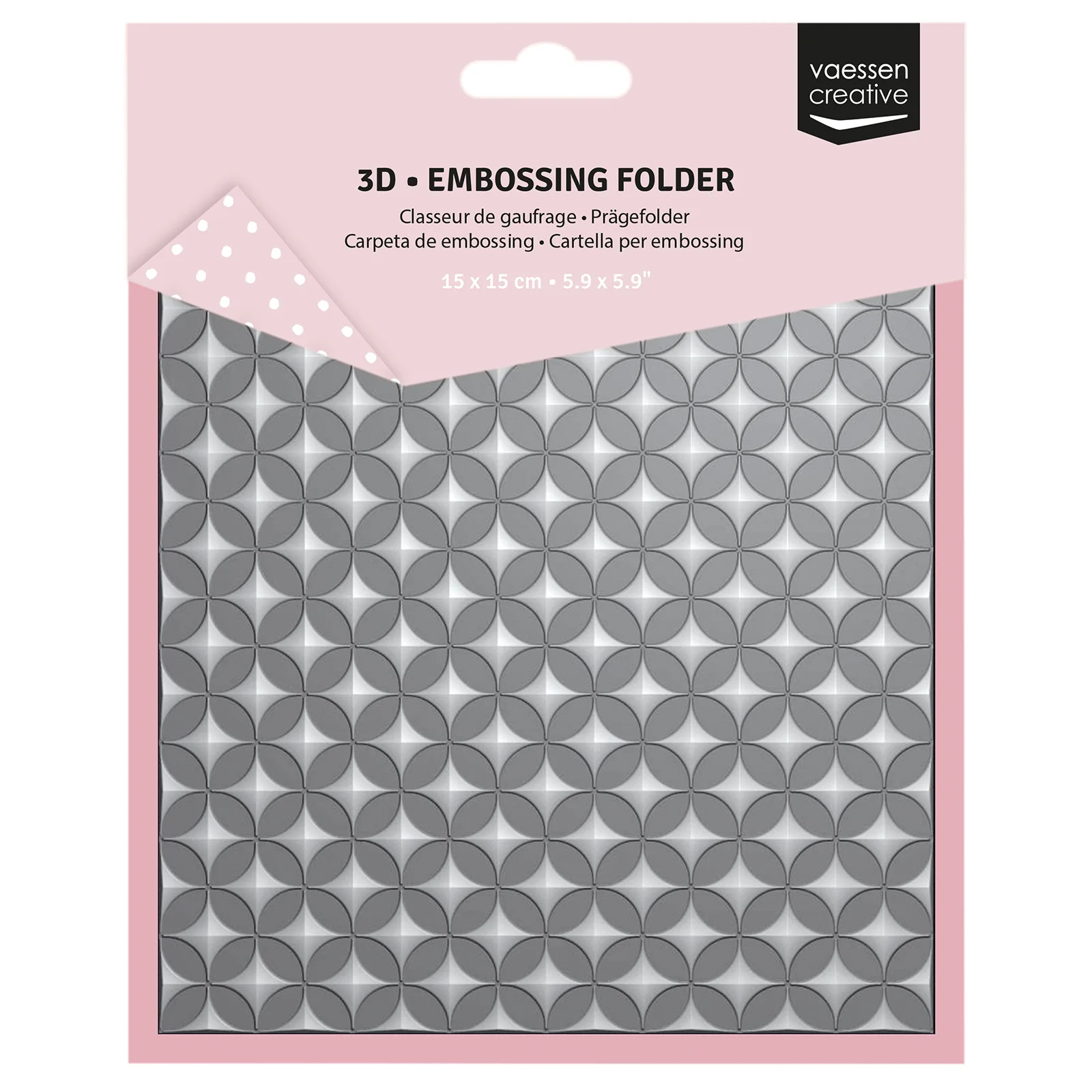 Out Of Stock  Vaessen Creative 3D Embossing Folder - Graphic Stars