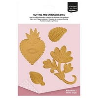 NEW Vaessen Creative Cutting and Embossing Dies Mystic Jungle 4pcs