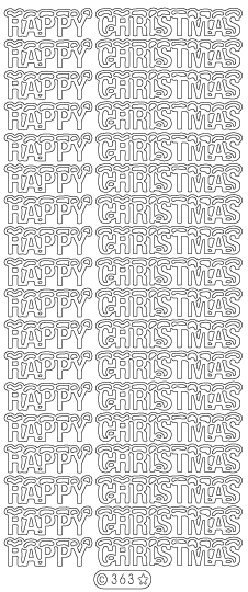 Starform Peel Off Sticker - Happy Christmas