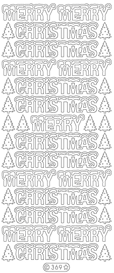 Starform Glitter Sticker - Merry Christmas
