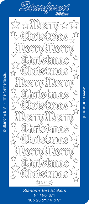 Starform Sentiments Stickers - Merry Christmas