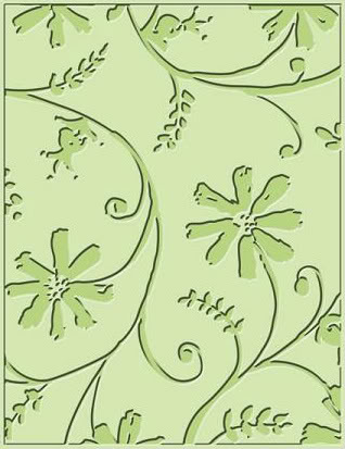 Cuttlebug A2 Embossing Folder - Stylized Flowers