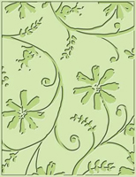 Cuttlebug A2 Embossing Folder - Stylized Flowers