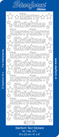 Starform Sentiments Stickers - Merry Christmas