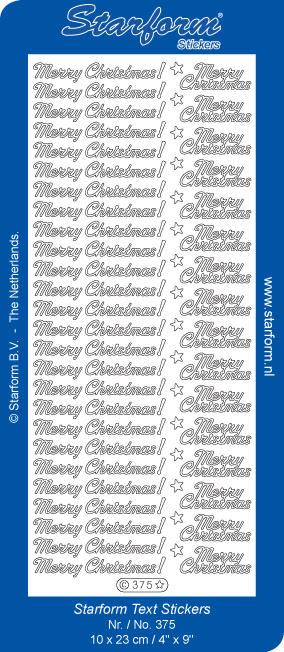 Starform Sentiments Stickers - Merry Christmas 3